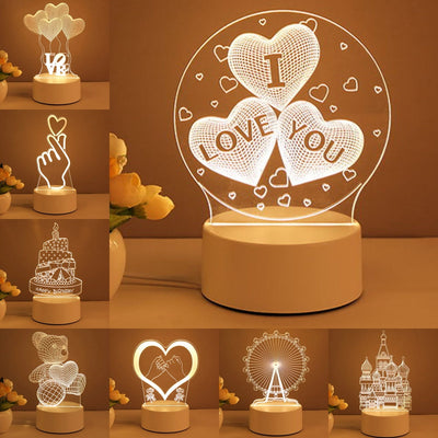 Cool 3D Neon Sign Lamp – LED USB Night Light for Vibe Room & Gifts KD SHOP